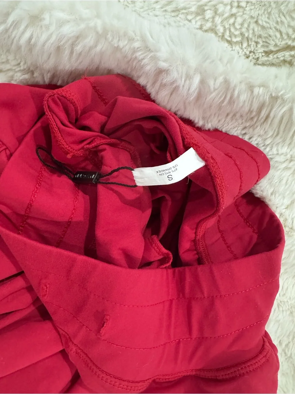 NVGTN Red Jogger Pants with White Drawstring-
